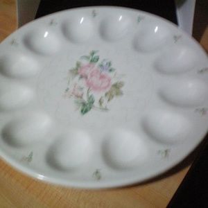 Gorham Lady Anne Deviled Egg Platter Easter 11.5"